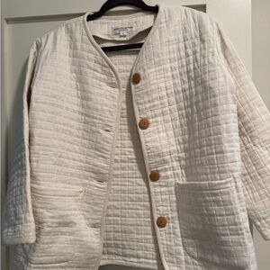 Universal Thread Off-White Quilted Utility Jacket